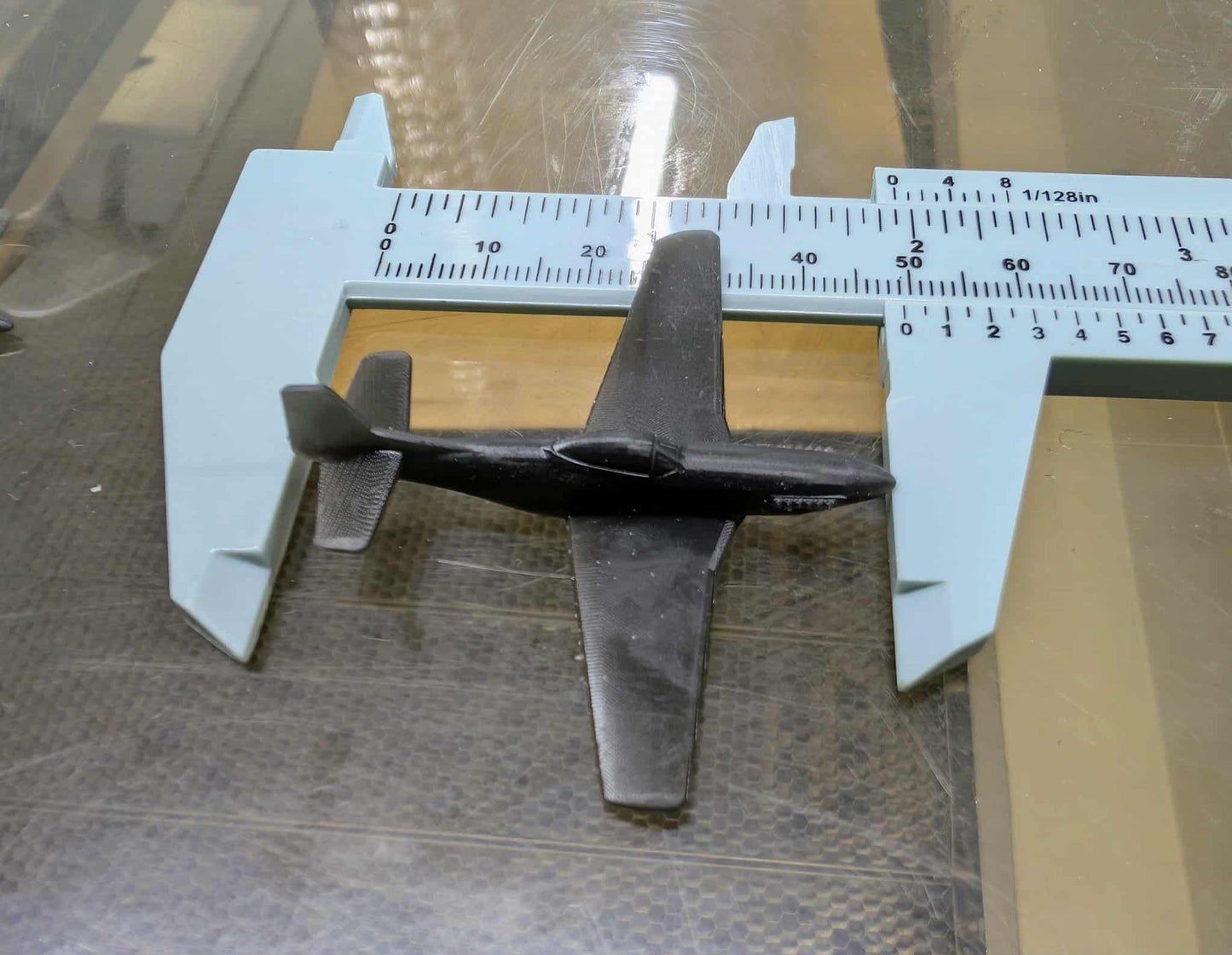 P51 Mustang skalmodel 1:400, 1:200
