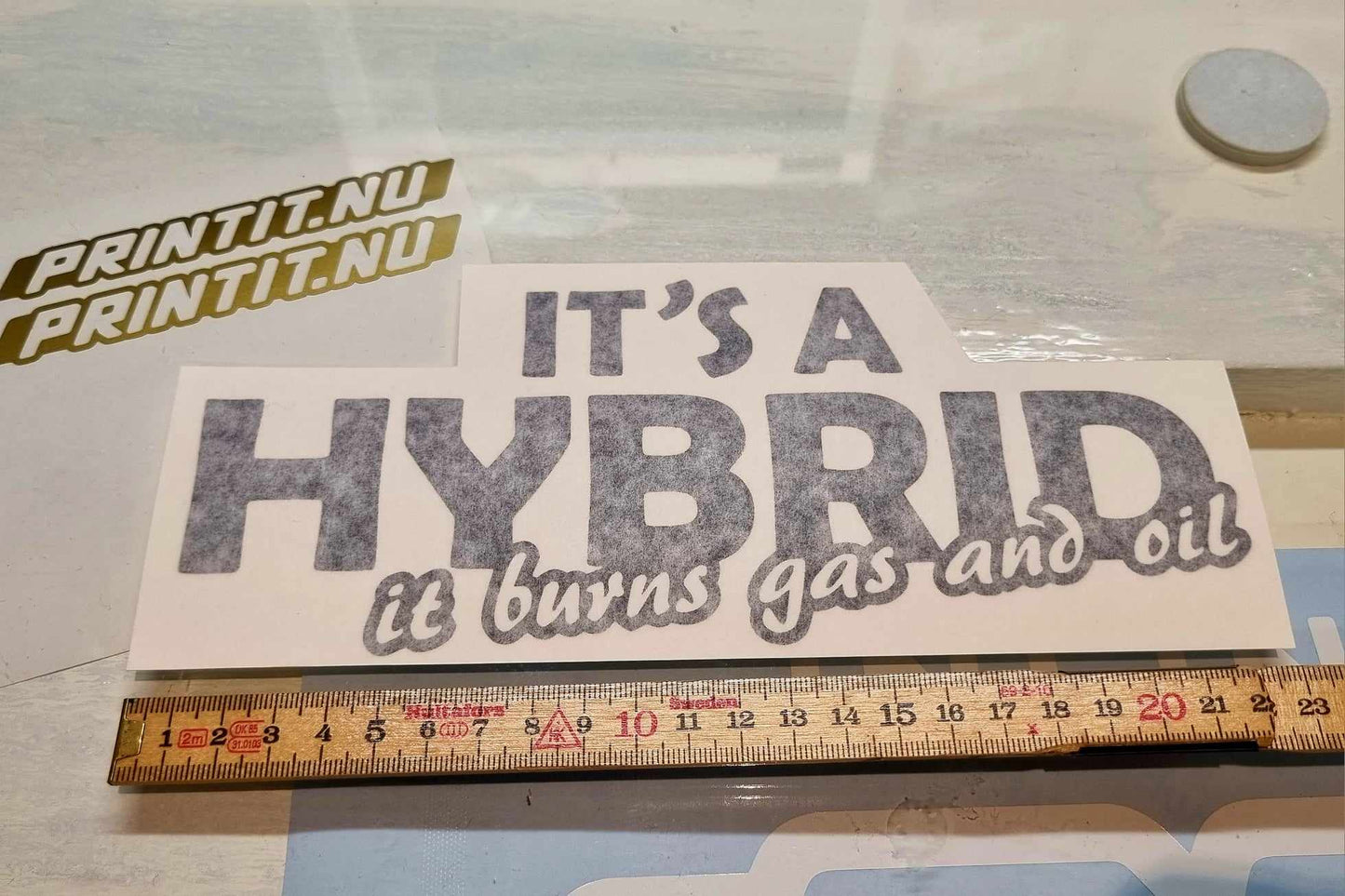 Dekal "IT´S A HYBRID"