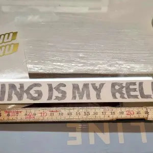 Dekal "SKIING IS MY RELIGION"