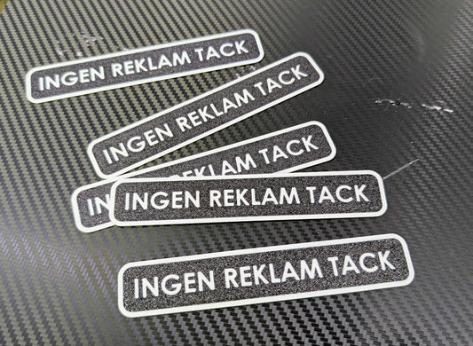 Ingen reklam tack