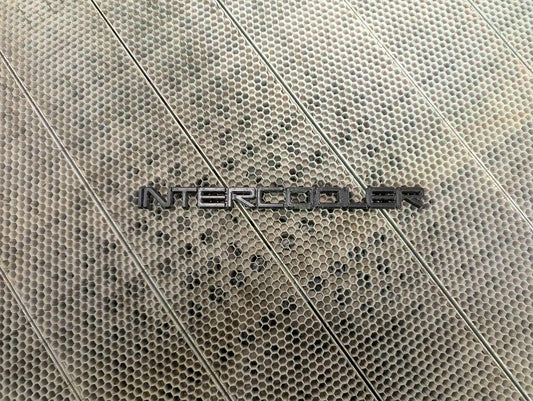 Volvo “INTERCOOLER” Emblem 240 740 760 780 940 GT GLT Turbo