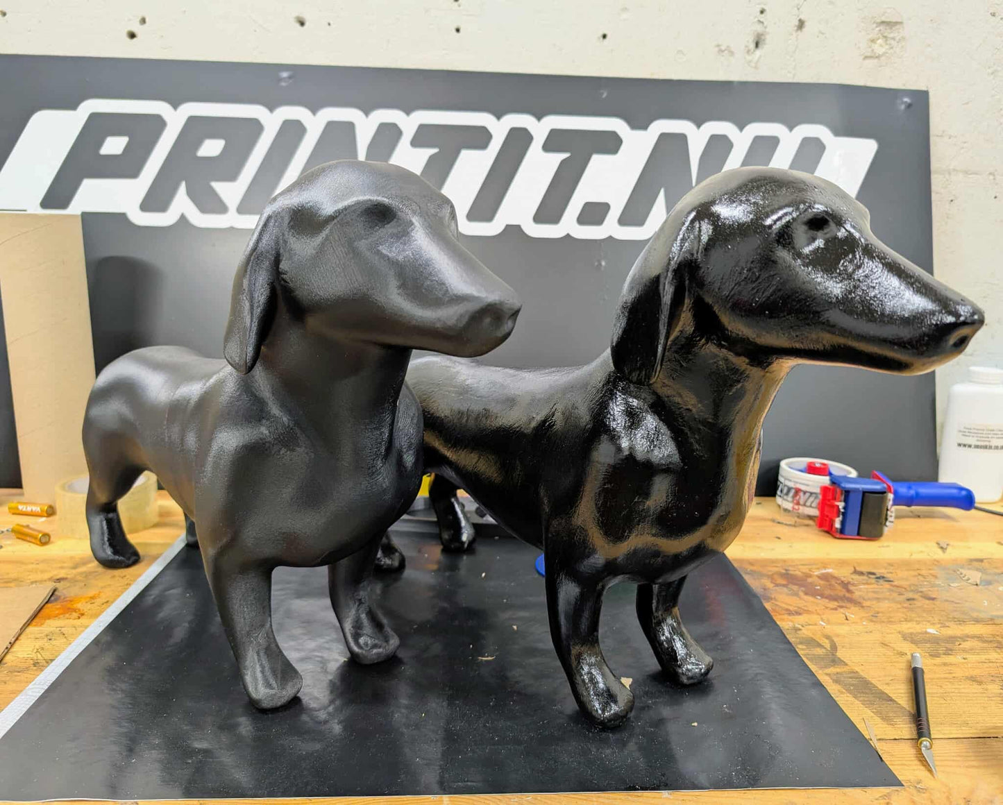 Skyltdocka hund olika raser