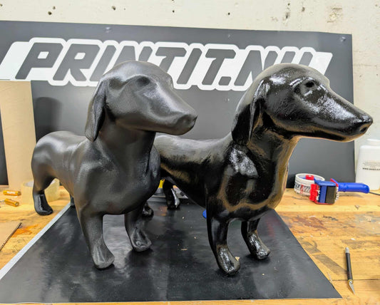 Skyltdocka hund olika raser