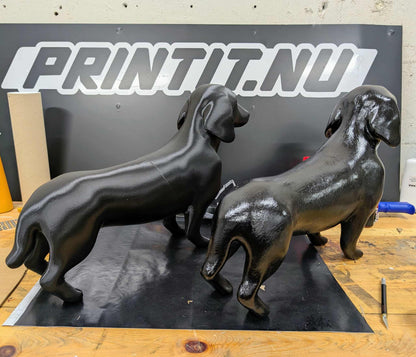 Skyltdocka hund olika raser