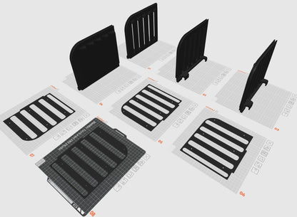 3D PRINT fil för ventilationsfönster till VW T5 / T5.1 / T6