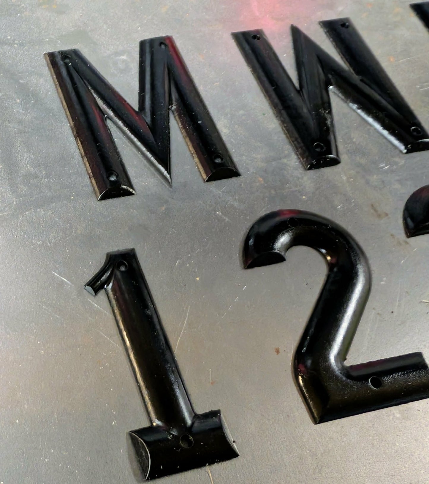 MC Veteran registreringsskylt bokstäver / siffror