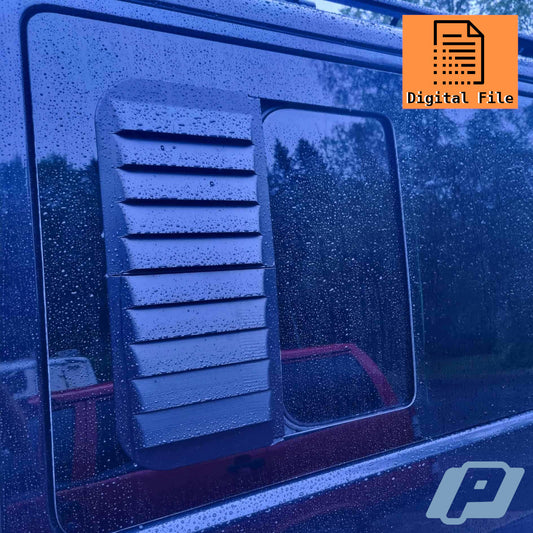 3D PRINT fil för ventilationsfönster till VW T5 / T5.1 / T6