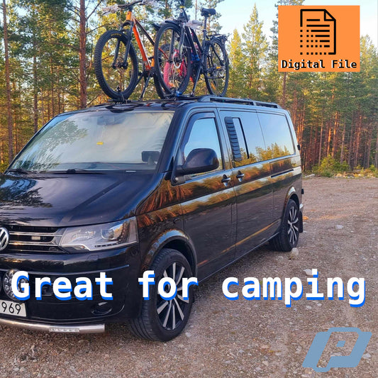 3D PRINT fil för ventilationsfönster till VW T5 / T5.1 / T6