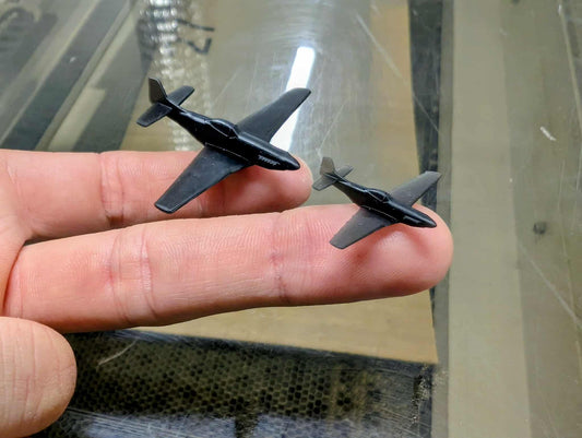 P51 Mustang skalmodel 1:400, 1:200