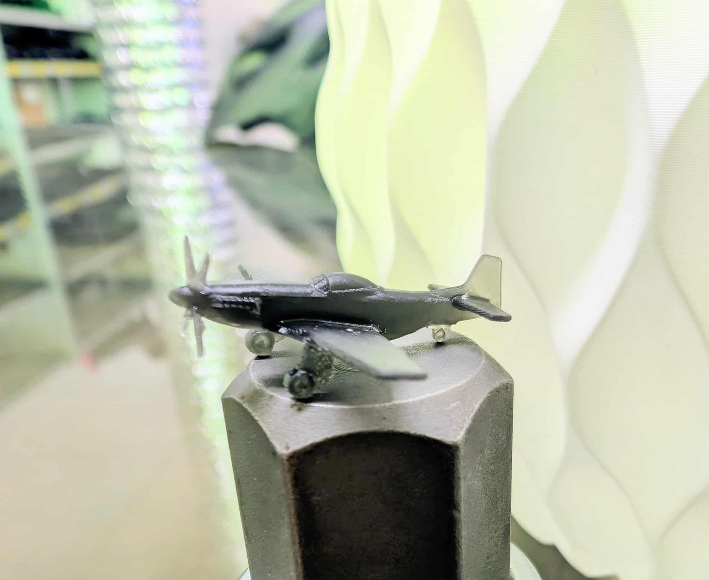 P51 Mustang skalmodel 1:400, 1:200